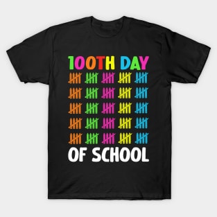 Funny School Boys Girls Kids Gift 100 Days Of School T-Shirt